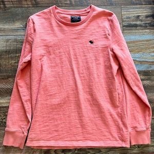 Mens Abercrombie and Fitch Small Long Sleeve Orange
